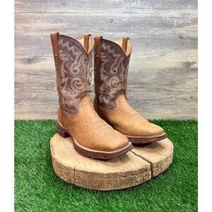 Durango Women - Size 9.5M - Tan Lady Rebel Square Toe Cowboy Boots DRD0049